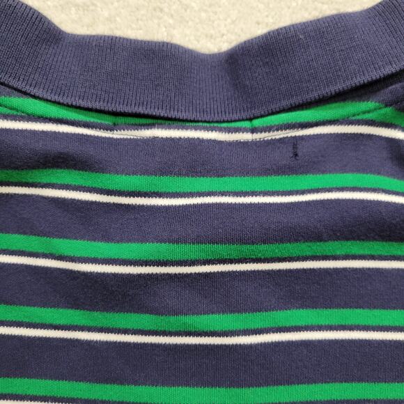 Vintage Polo by Ralph Lauren Shirt Blue Green White Striped Collared Men’s XL - Picture 8 of 8